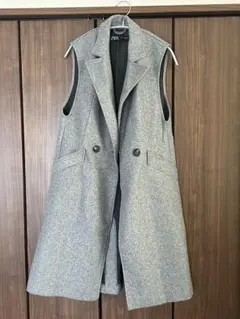 ZARA グレー ロングベスト