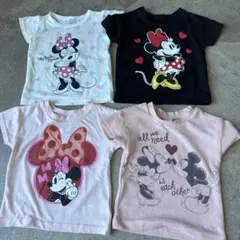 ミニーマウス Tシャツセット 4枚　90 西松屋
