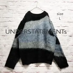 POPUP限定】SINSS ウールブレンドミストグラデーションニット Lサイズ 