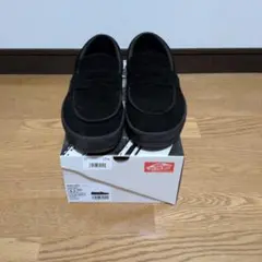 VANS 黒 スエード ローファー スニーカー　26.5