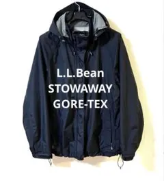 【美品】LLBEAN エルエルビーン　ナイロンジャケット　ゴアテックス　ロゴ刺繍