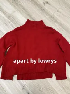 【apart by lowrys】赤 タートルネック セーター
