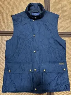 【美品】ラルフローレン キルティングベスト ネイビー S