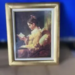 フラゴナール 読書する少女 額装複製画 インテリア 美術品 - メルカリ