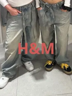 美品 H&M エイチアンドエム スーパーバギーローデニム サイズ38 完売商品