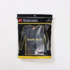 新品未使用 Hanes Suede Knit ヘインズ スエードニット L