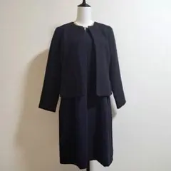 ノーカラージャケット ワンピース 組み合わせ フォーマル セットアップ【M】