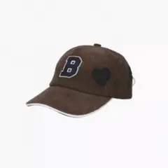 Bibiy. Bロゴ キャップ ブラウン コーデュロイ