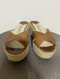 ジミーチュウ　ブラウン　サンダル