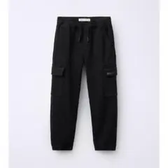 ZARA キッズ 新品 ソフトカーゴジョガーパンツ 116 ブラック