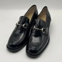【美品】GUCCI グッチホースビットローファー チャンキーヒール黒 6 1/2のサムネイル