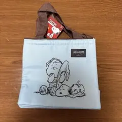 スヌーピー ランチバッグ 水色　保冷バッグ