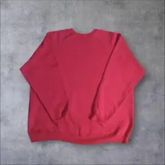 90s　Hanes 赤 トレーナー XL　無地　ブランクスウェット　ノームコア