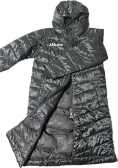 ATHLETA フード付きベンチコート 黒　140