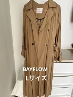 【！美品！】BAYFLOWベージュ ダブルブレストトレンチコート ロングコート