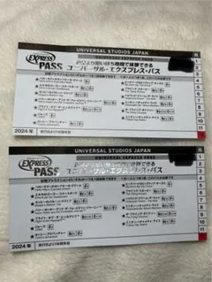 日曜日まで　USJユニバーサル・エクスプレス・パス ニンテンドーエリア確約　2枚