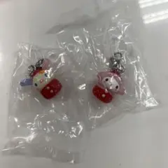 サンリオキャラクターズいちごめじるしアクセサリー　2つセット マイメロ ウサハナ