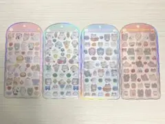 コットンパフィーシール　ふわふわドロップシール　4種　シマエナガ　アニマル ③