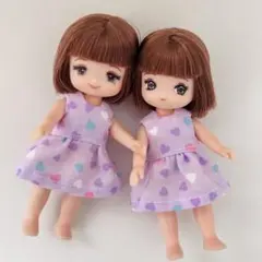 h078 ミキちゃんマキちゃん　ハンドメイド　服　ワンピースセット