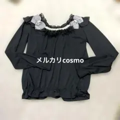 axes femme アクシーズファム　 レース　パール　リボン トップスy2k