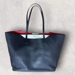 FURLA フルラ トートバッグ ファンタジア バイカラー ロゴ金具 レザー
