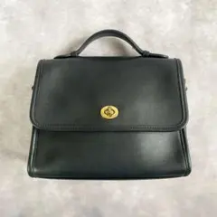OLDCOACH Turnlock 2way Handbag Black Y2K