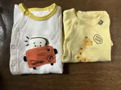 長袖　ロンパース サイズ50-60 2枚セット