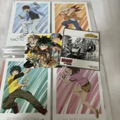 僕のヒーローアカデミア ヒロアカ 特典ポストカード・コースター・ミニ色紙セット