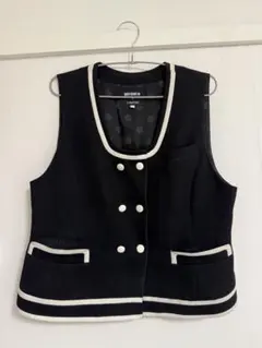 エフオービーファクトリー ベスト M ネイビー ヒッコリー - メルカリ