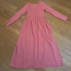 coca ニットワンピース ロング ピンク