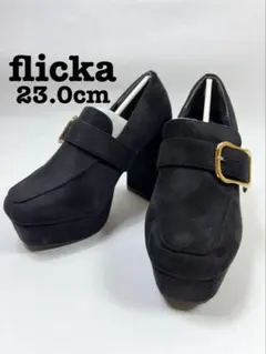 【在庫処分品】 flicka ローファー Ｓサイズ ヒール パンプスのサムネイル