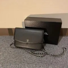 シャネル　チェーンウォレット