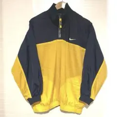 銀タグ 90s NIKE ナイキ　ナイロンプルオーバーハーフジップ　リバーシブル