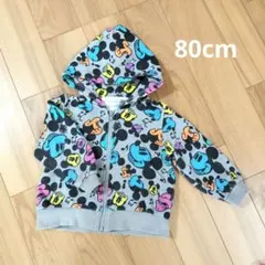 【東京ディズニーリゾート】 ミッキーマウス柄 パーカー 80