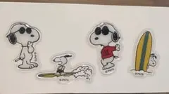 スヌーピー ぷっくりシール 4ピース　A