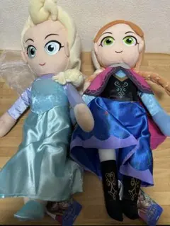 アナと雪の女王 ハイパージャンボぬいぐるみ アナ エルサ 2つセット
