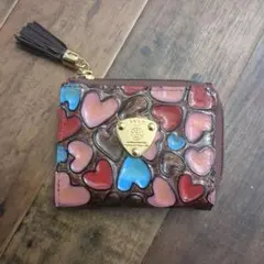 ハートデザイン 三つ折り財布