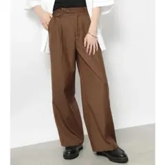 MAISON CLUB SETUP7 オーバーワイドタックスラックスパンツ