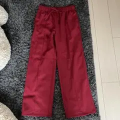 I*！様 GU プルオンパンツ　レッド　Ｍ　値札付