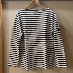 SAINT JAMESセントジエームス　バスクシャツ　ネイビー×キナリ