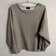 クルーネック 長袖カットソー