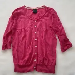 RETRO GIRL ピンク カーディガン 五分袖