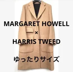 値下MARGARETHOWELL×HARRISTWEEDツイードチェスターコート