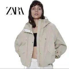 ZARA ザラ ショート丈 モッズコート フードアウター XS