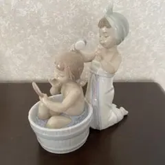 【美品】LLADRO 母と娘\