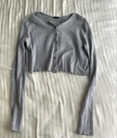 Brandy Melville グレー　カーディガンのサムネイル