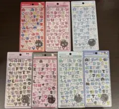 【正規品】 ボンボンドロップシール サンリオ 文字 moji 7種セット