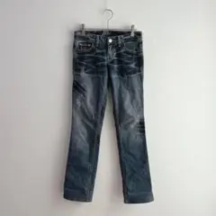 4066【ARMANI EXCHANGE】ダメージデニムパンツ　ジーンズ　P0