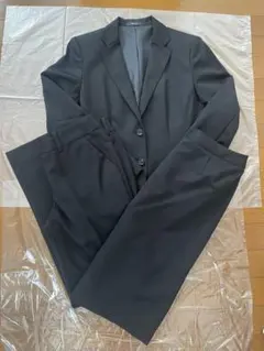 COMME CA ISM 黒 リクルートスーツ ビジネススーツ コムサイズム