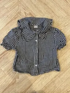 petit main ギンガムチェックシャツ 100